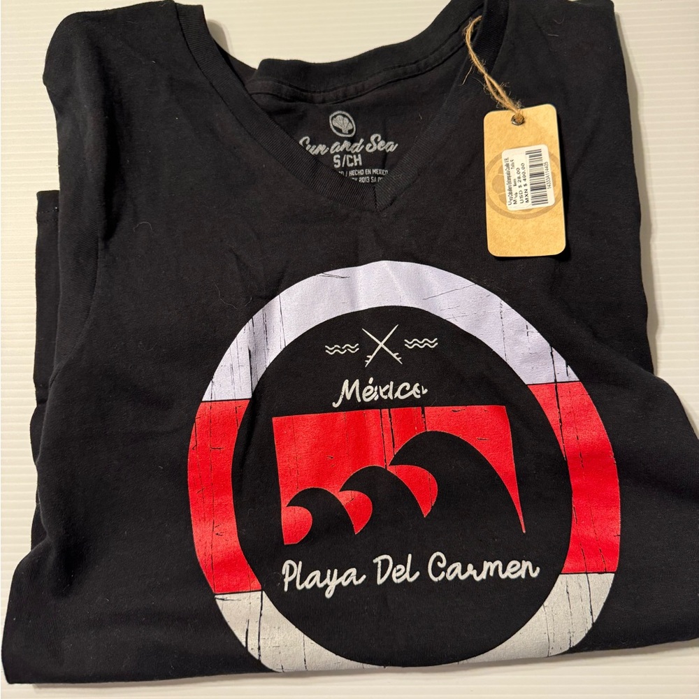 Black and Red Graphic T-Shirt